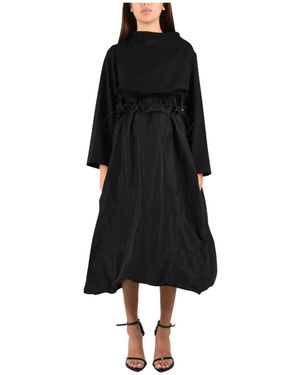 MEIMEIJ Kleedjes ,Zwart ,Polyester Gecombineerde Maxi-Jurk