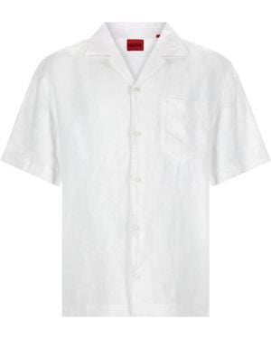 HUGO Short Sleeve Shirts - Blanco