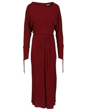 Max Mara Kleedjes ,Rood ,Viscose Maxi Jurk