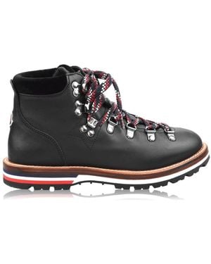 Moncler Lace-Up Boots - Black