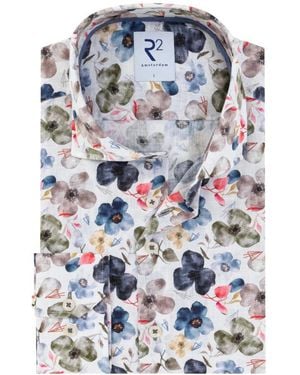 R2 Amsterdam Long Sleeve Shirt 132.Wsp.019 - Blau