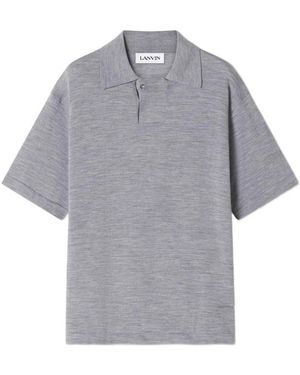 Lanvin Merino-Woll-Polohemd - Grau