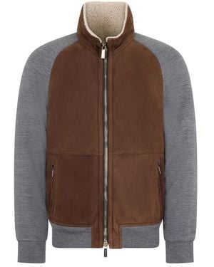 Moorer Bomber Jackets - Brown