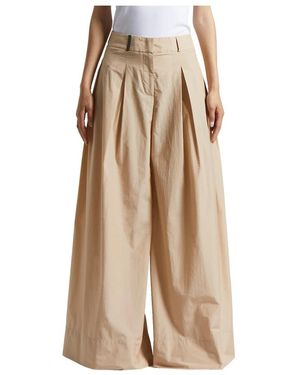 Peserico Wide Trousers - Neutro