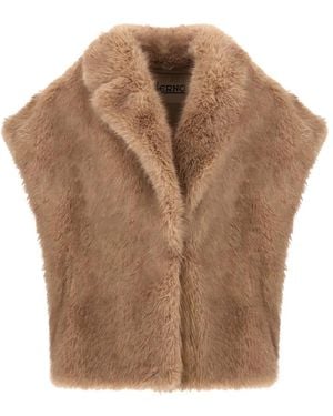 Herno Faux Fur & Shearling Jackets - Marrone
