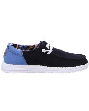 HEYDUDE Casual Textiel Damesschoenen - Blauw