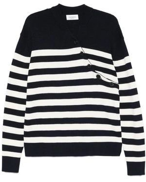 Laneus Stijlvol Blauw T-Shirt Voor Mannen - Zwart