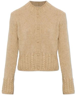 Moncler Cardigan Met Logopatch - Naturel