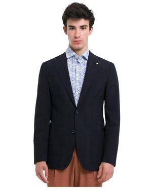 Corneliani Jassen ,Zwart ,Blazers - Blauw