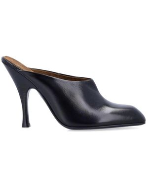 KHAITE Mules Met Vierkante Neus En Hoge Hak - Blauw