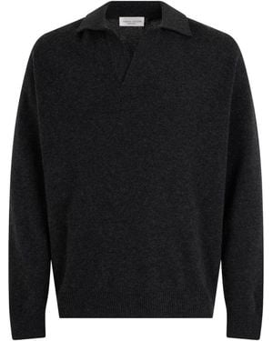 Roberto Collina V-Neck Knitwear - Nero