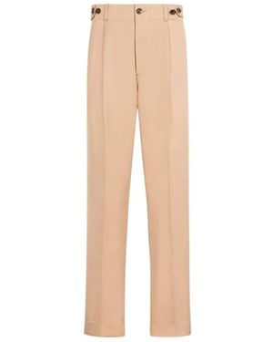 Roberto Cavalli Straight Trousers - White