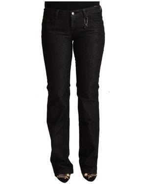 CoSTUME NATIONAL Elegantes vaqueros negros skinny con cintura baja