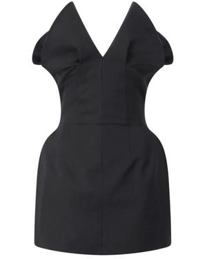 Magda Butrym Korset-Stijl Mini-Jurk - Zwart