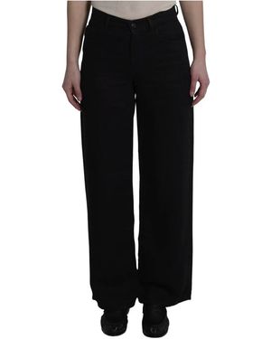 The Row Wide Trousers - Negro