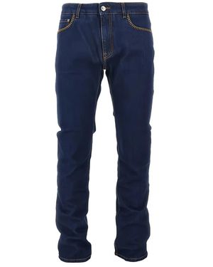 Etro Regular-Fit Jeans Mit Ziernähten An Den Vordertaschen - Blau