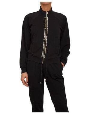 Liu Jo Felpa Con Zip - Zwart