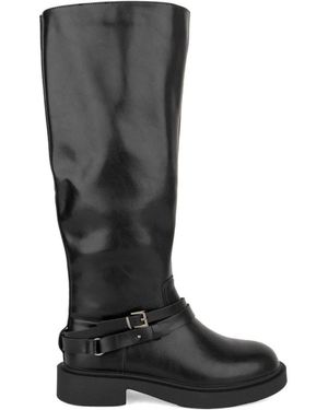 KEDDO Schoenen ,Zwart ,Leer Nola Enkellaars