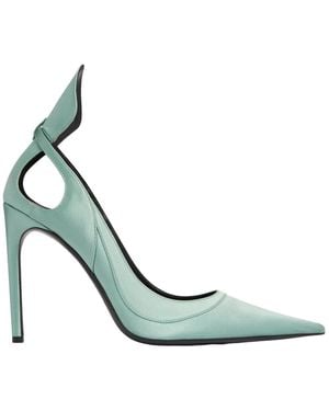 Nina Ricci Satinpumps mit schleife - Grün