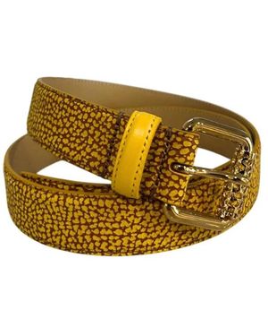 Borbonese Leren Riem - Geel