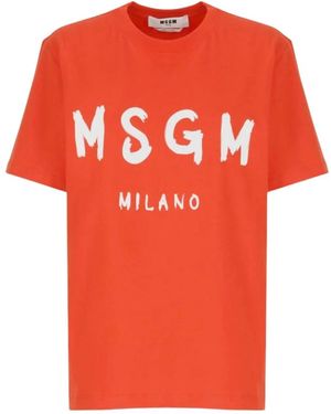 MSGM T-Shirts - Naranja