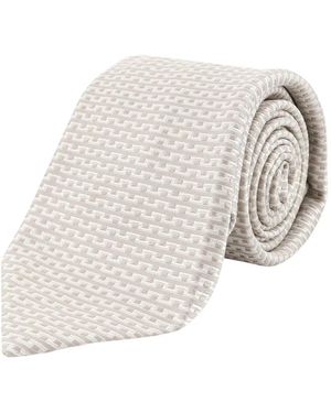 Kiton Ties - White