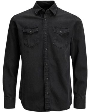 Jack & Jones Zwart Denim Overhemd Herfst/Winter Collectie