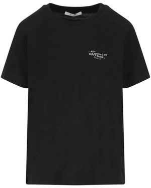 Givenchy Tops ,Zwart ,T-Shirt Met Ronde Hals