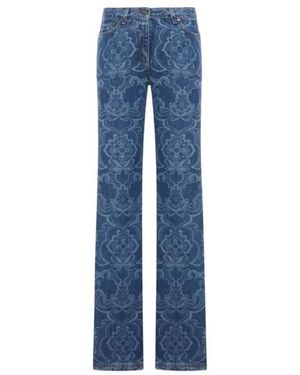 Etro Flared Jeans Mit Pegaso-Knöpfen - Blau
