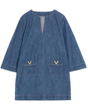 Valentino Garavani Short Dresses - Blue