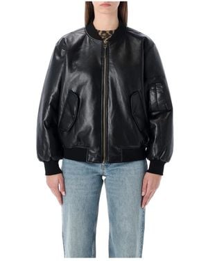 Anine Bing Bomber Jackets - Zwart