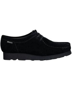 Clarks Schoenen ,Zwart ,Suède Wallabee