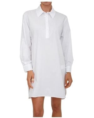 Marella Shirt Dresses - White