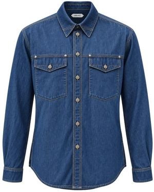 Versace Denim Shirts - Azul