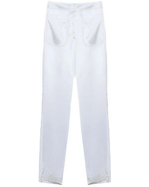 Genny Straight Trousers - Blanco