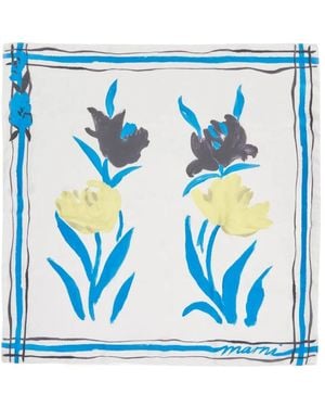 Marni Silky Scarves - Blue