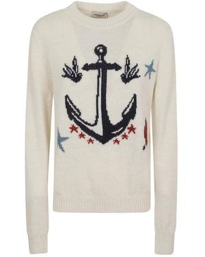Weekend by Maxmara Nitra Rundhals-Pullover - Grau