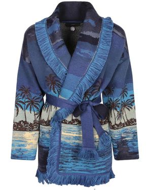 Alanui Truien & Vesten ,Veelkleurig ,Katoen Jacquard Stof - Blauw