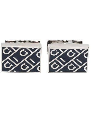 Ferragamo Cufflinks & Tie Clips - Negro