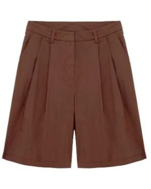 Alpha Studio Casual Shorts - Marrón