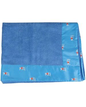 Kiton Classic Solid Strandlaken - Blauw