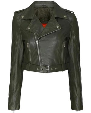 Notyz Army Bikerjack Met Riem - Groen