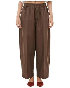 MEIMEIJ Wide Trousers - Marrón