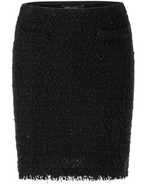 Marc Cain Falda Mini Boucle Con Detalles Lurex, Mujer, Talla - Negro