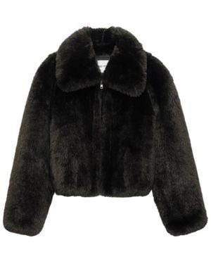 Stand Studio Jassen ,Bruin ,Polyester Aya Jacket - Zwart