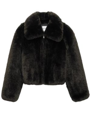 Stand Studio Jassen ,Bruin ,Polyester Aya Jacket - Zwart