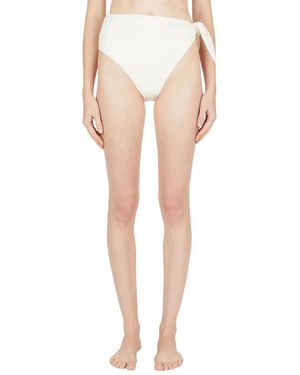 Ziah Asymmetrische Strop Bikini Bodems - Wit