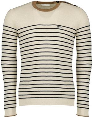 Prada Rundhals-Strickware - Grau