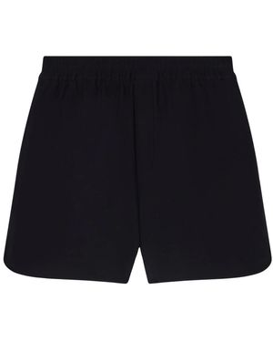 Emporio Armani Korte Broeken ,Zwart ,Sweat Shorts - Blauw