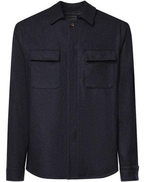 Eleventy Casual Hemden - Blauw